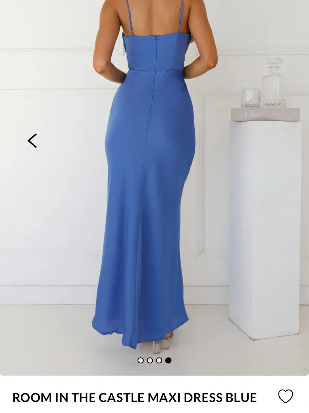 Hello Molly Blue Satin Dress